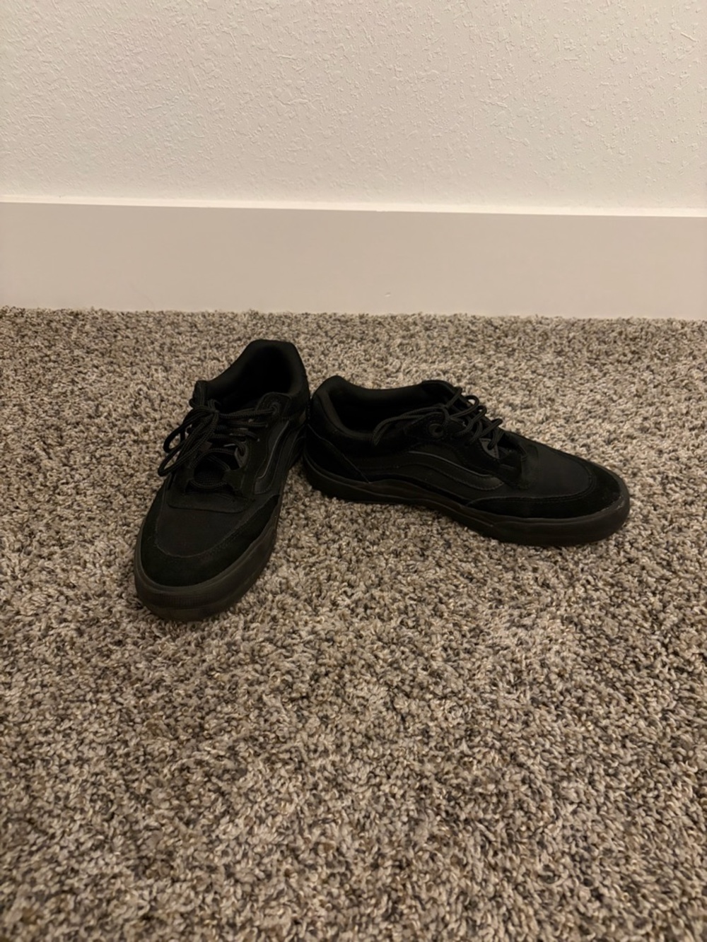Vans Men's Black Low-Top Lace-Up Sneakers